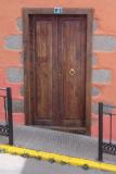 Brown door with yellow stripe, nr 8