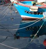 Blue and ropes reflection