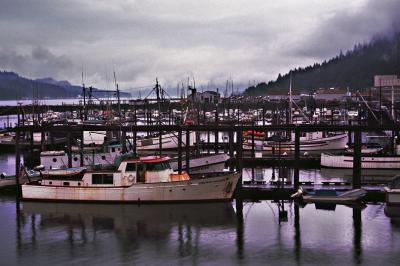 Juneau docks on a typical gray Juneau day