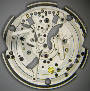 Dial side of plate