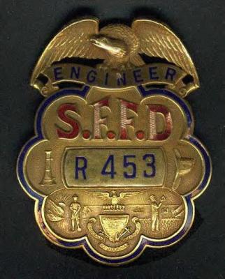 engineer badge from the sffd