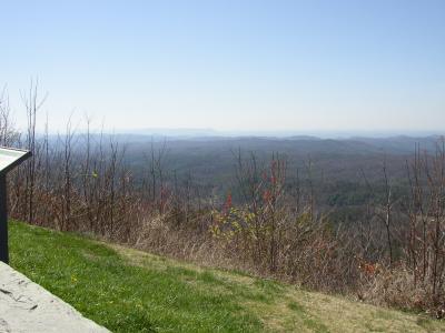 Same overlook on the Tennessee side looking southeast