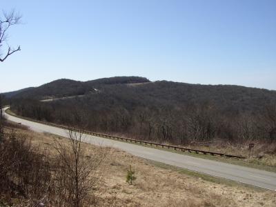 A view of the road coming down the North Carolina side