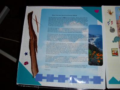 Scott & Cathy's page; Ben's trip to Calif