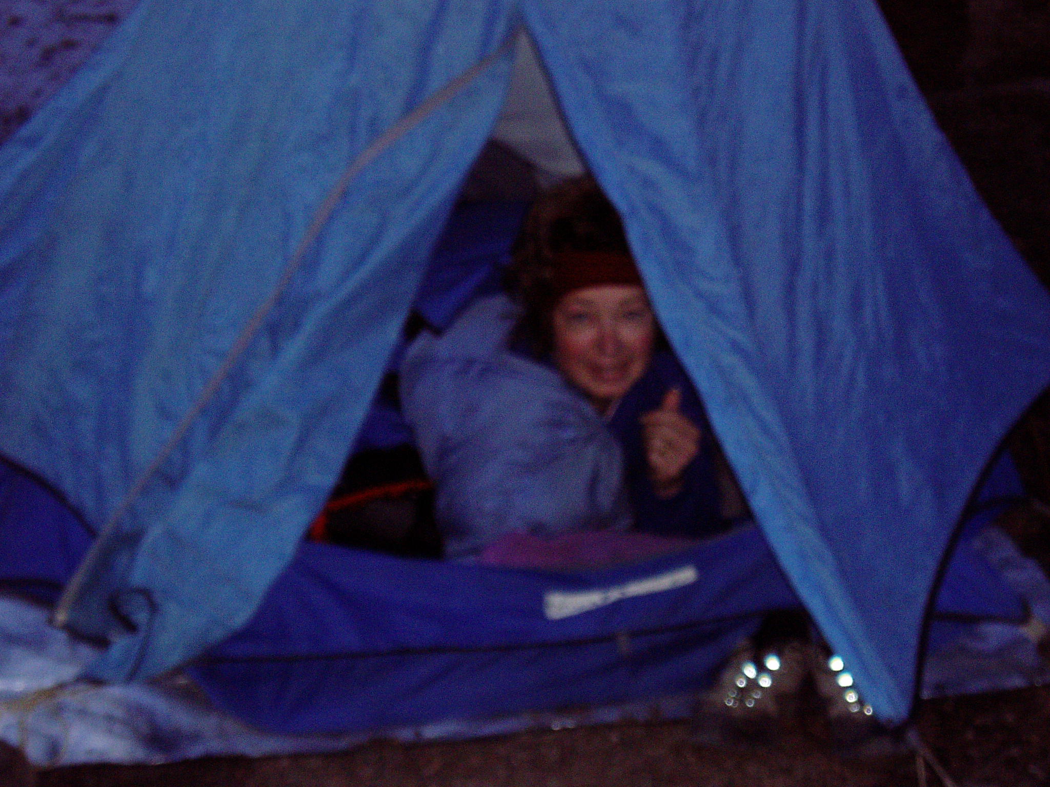 Cold morning.  Hard to get up out of bed.