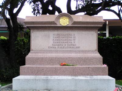 Gravestone at Royal Mausoleum, Nuuanu