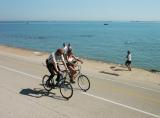 Bicycling along Lake Shore