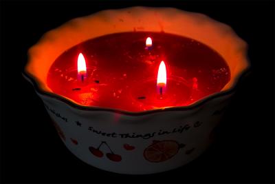 Circle of Red Candles
