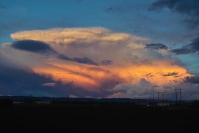 Cumulonimbus at sun set