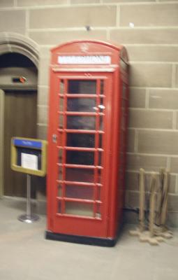 Public phone box in Cathedral.