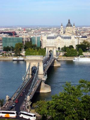 Chain Bridge and St. Stephen Basilica