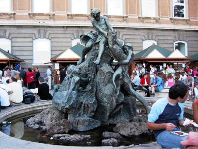 Fountain in the courtyard