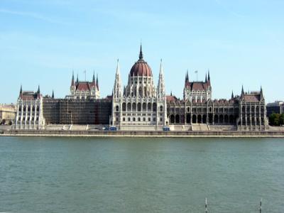 Parliament, view from Batthyany ter