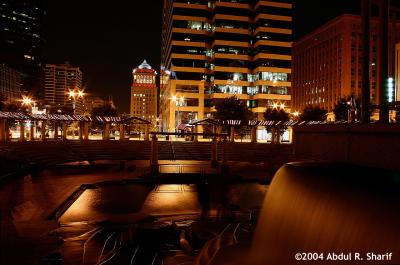 downtown st.louis at night