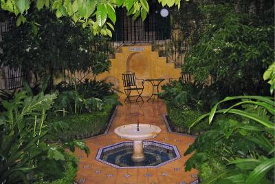 Our hotel courtyard