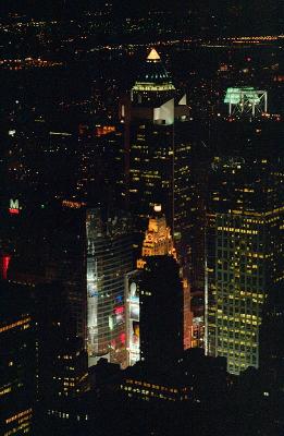 Times Square, seen from Empire State Building
