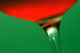 Red Liquid on Green