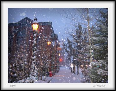 Snowfall On Main Street