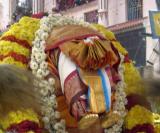 thiruvadi of thiruvEnkatamudaiyan taken to alamElumangApuram