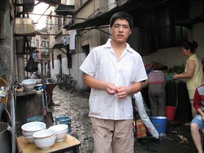 Hand noodle maker from far western China