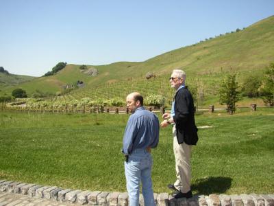 Dann & Bill checking out the vast acreage