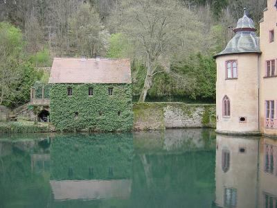 Moat at Schloss Mespelbrunn