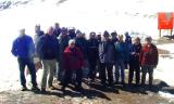 The Colorado birding trip group at Loveland Pass elevation 11,000 ft.