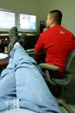 April 7th - Marco & I working hard