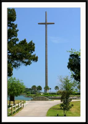 The cross at Our Lady of Le Leche park in St. Augustine, Florida.