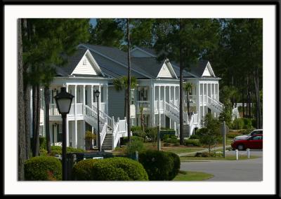 A view of the condos across the street from the 4917 Twin Pond Court.