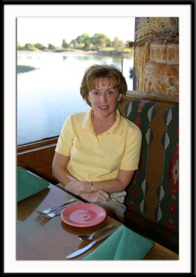Dining at Bovine's Restaurant in Murells Inlet, South Carolina. Great food, great view, great time.