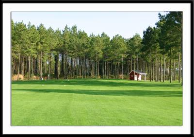 View from the middle of the 7th fairway back toward the tee box.