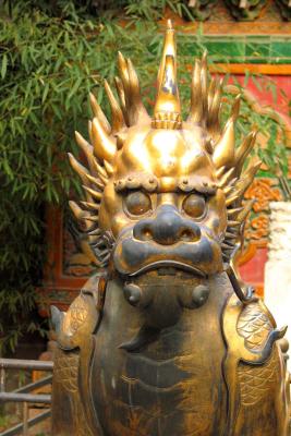 Fierce statue
