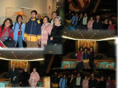 Bek with relatives at the UN