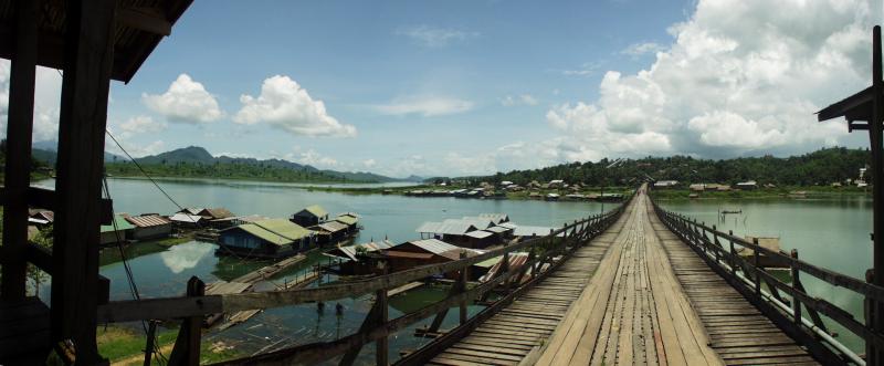 Vajiralongkron Res - Longest Wooden Bridge Pano