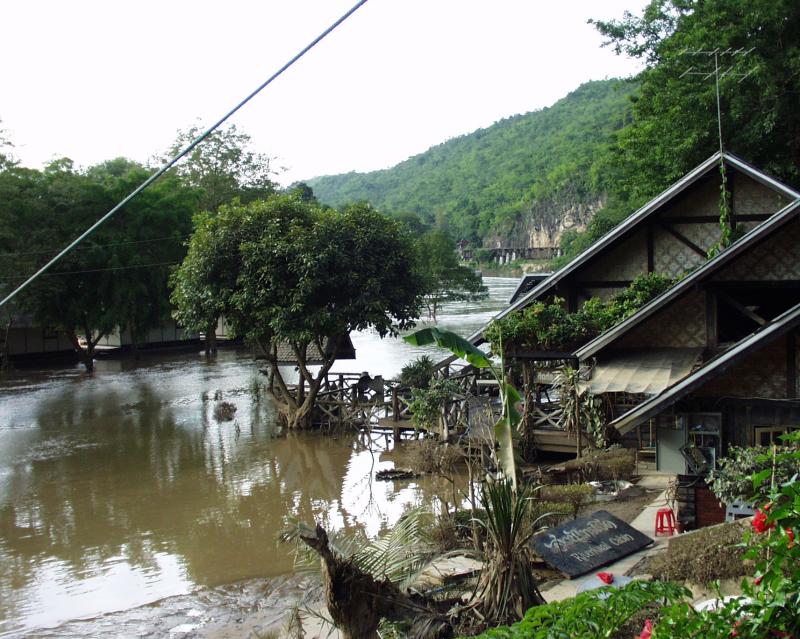 River Kwae Cabin Resort Floods