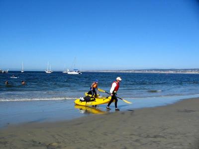 Returning from the sea, Monterey, CA