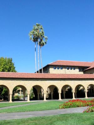 Quad and the Palms, Stanford University