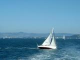 A white skiff, San Francisco, California