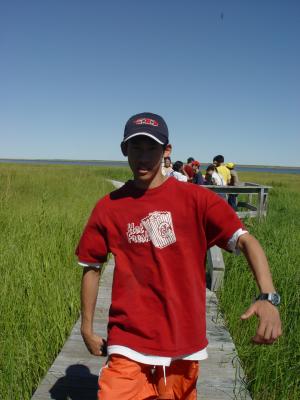 Michael at Kouchibouguac, August 2004