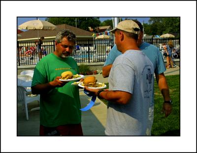 Jim Yeary enjoying the food