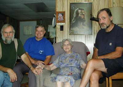 Sylva and sons, Marv, Jr., Ed, and Dan