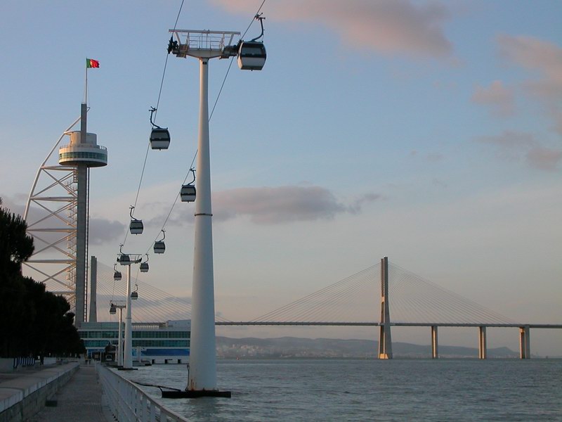 Ponte / Torre Vasco da Gama et le tlphrique