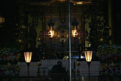 Inside the shrine