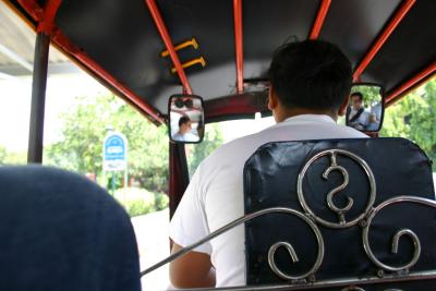 Church and i in a tuk-tuk (check the mirrors)