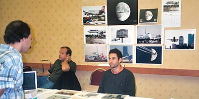 Boston Airline Show - Edward Pascuzzi (left), Tad Kotick of Kew Gardens, NY and Mark Garfinkel (right) - photo #019_17A