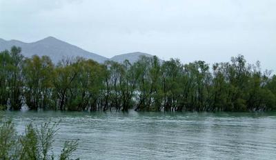 River Moraca in flood