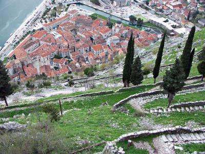 Hairpin path through St. Ivan's Fortress