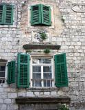 Facade of house in Kotor Old Town