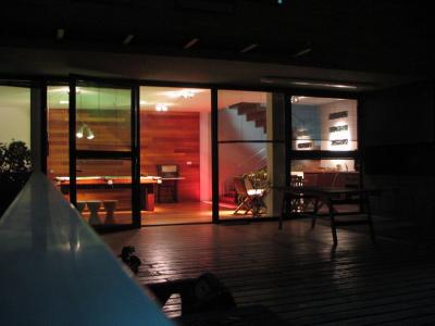 Pool/Living room by night